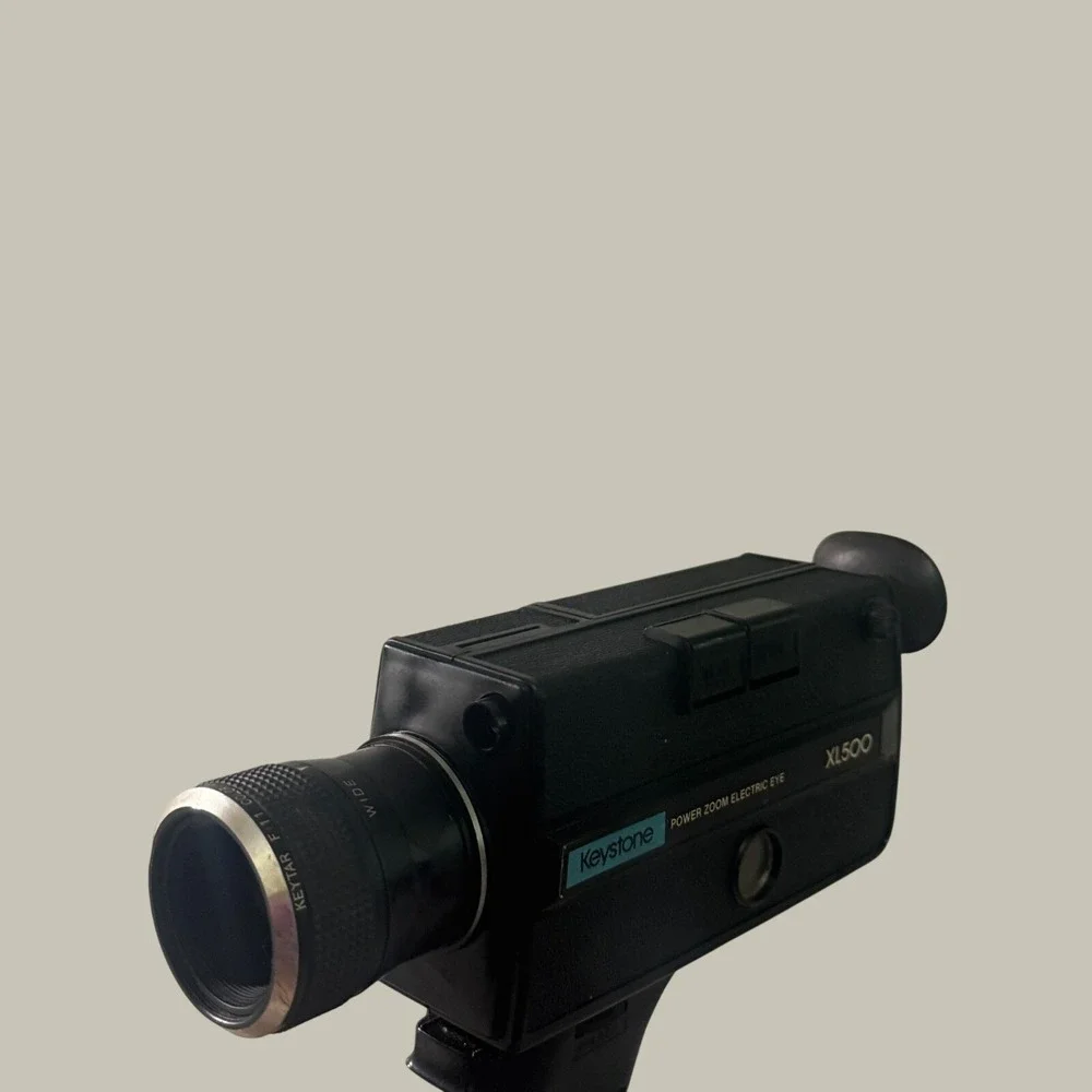 Vintage Keystone XL500 Super 8 Movie Camera Power Zoom Electric Eye Untested